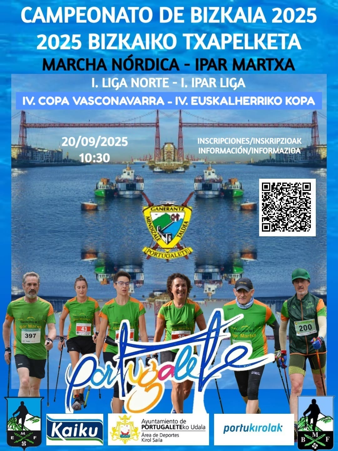 IV COPA VASCO NAVARRA DE MARCHA NÓRDICA: PORTUGALETE, 20 DE SEPTIEMBRE